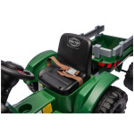 Elektrický Traktor s vlečkou CH9959B - 24V tmavozelený